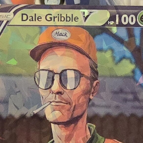 Dale Gribble Pokemon Card - King Of The Hill - V Basic Card - Picture 3 of 8